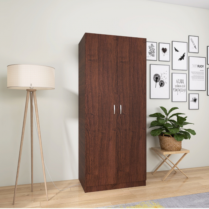 Dulap Niro cu Bara Haine 200x80x50 cm, Culoare Wenge, Material PAL 18mm [2]