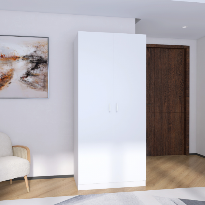 Dulap MIRCO cu rafturi 200x60x50 cm, Culoare Alb, Material PAL 18mm [3]