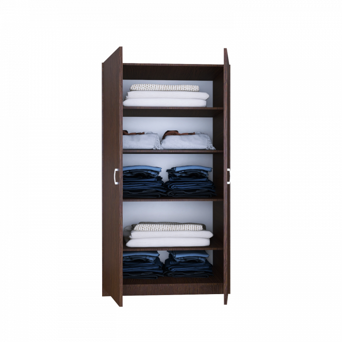 Dulap MIRCO cu rafturi, 200x80x50cm, Culoare Wenge, Pal 18mm [4]