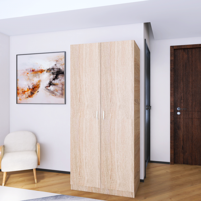 Dulap MIRCO cu rafturi, 200x80x50cm, Culoare Sonoma, Pal 18mm [3]