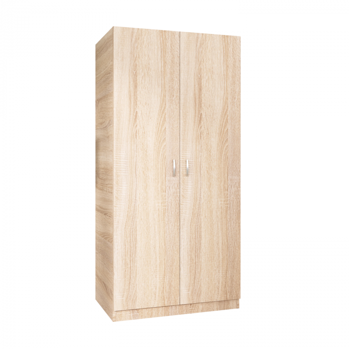 Dulap Niro cu Bara Haine 200x60x50 cm, Culoare Sonoma, Material PAL 18mm [2]