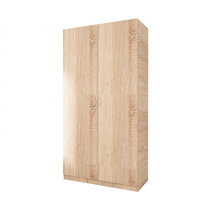 Dulap Rubin cu Bara Haine 175x80x50 cm, Culoare Sonoma, Material PAL 18mm [2]