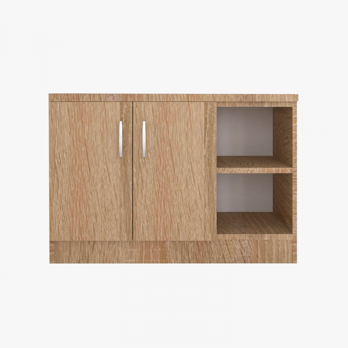 Pantofar cu 2 usi, H90 x L80 x A40 cm, Culaore Stejar Sonoma , Pal 18mm [4]