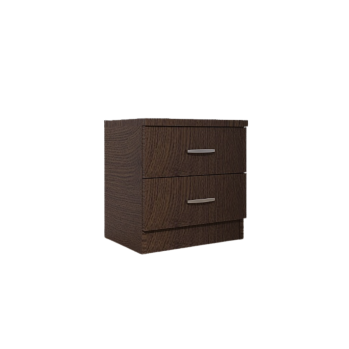 Set 2 Noptiere cu 2 sertare, H50 x A45 x L50 cm, Culoare WENGE, Material PAL 18mm [3]