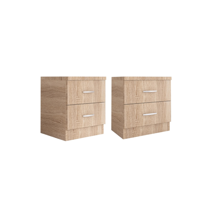 Set Pat 160 x 200 si 2 Noptiere, Pal 18mm, Culoare Sonoma [4]