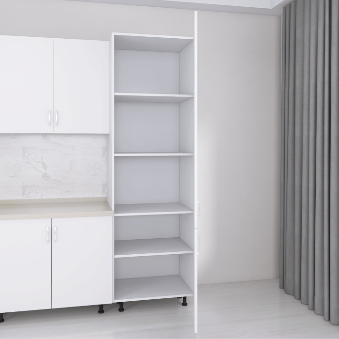 Soldat Bucatarie H210 x A55 x L60 cm, Culoare Alb, Pal 18mm [2]