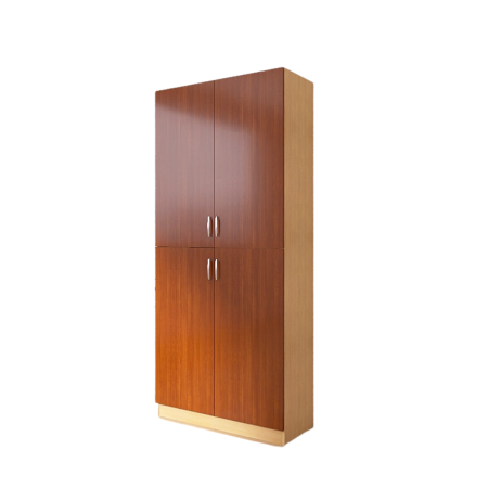 Dulap cu 4 usi cu rafturi, H200 x A40 x L80cm, Material Pal 18mm, Culoari Wenge, Alb, Stejar Sonoma [4]