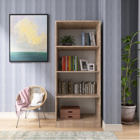 Biblioteca SKY 4 Rafturi, 175x80x40 cm, Culoare Sonoma, Pal 18mm [3]