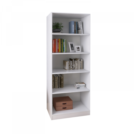 Biblioteca SKY 4 Rafturi, 200x80x40 cm, Culoare Alb, Pal 18mm [1]