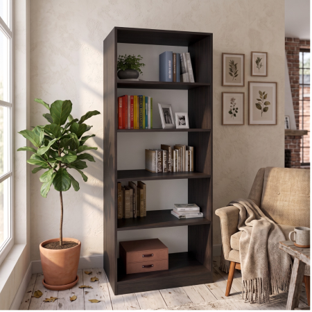 Mobilier B2B - Bibliotecă SKY cu 4 rafturi Wenge 80 × 40 × 200 cm DituProd