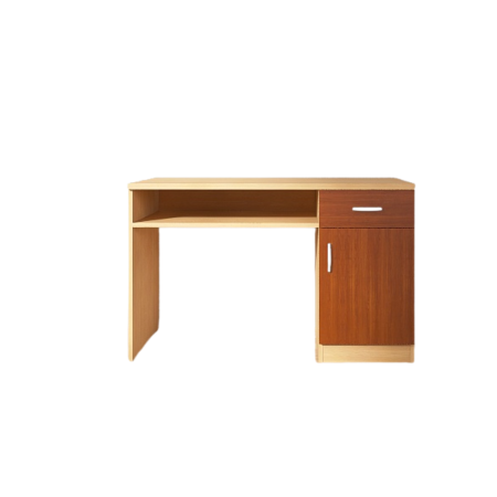 Mobilier B2B - Birou cu un sertare si dulap,  H75 x L115 x A60 cm, Culoari Alb, Wenge, Stejar Sonoma, Pal 18mm