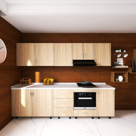Bucatarii - Bucatarie ADDA 220cm, Culoare Stejar Sonoma, Pal 18mm