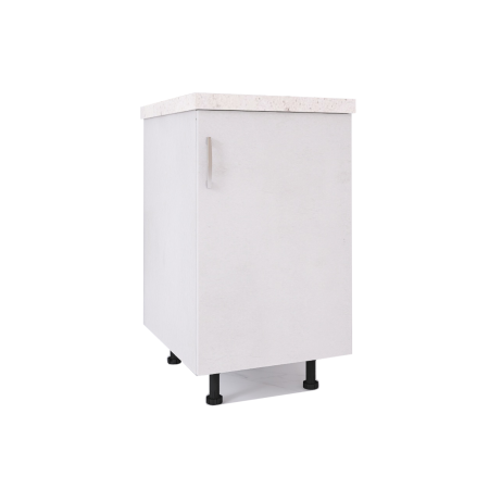 Corp Baza Bucatarie Cu Blat Termorezistent, L40cm x H90cm x A50cm, Culoare Alb, Pal 18mm [1]