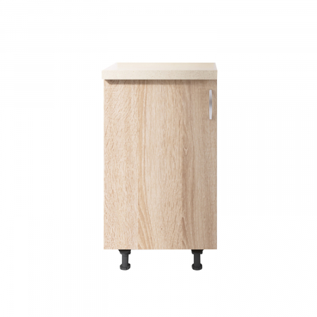 Corp Baza Bucatarie Cu Blat Termorezistent, L40cm x H90cm x A50cm, Culoare Sonoma, Pal 18mm [1]