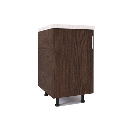 Corpuri Inferioare - Corp Baza Bucatarie Cu Blat Termorezistent, L40cm x H90cm x A50cm, Culoare Wenge, Pal 18mm