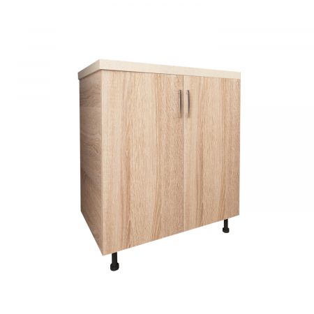 Corpuri Inferioare - Corp Baza Bucatarie Cu Blat Termorezistent, L60cm x H90cm x A50cm, Culoare  Sonoma, Pal 18mm