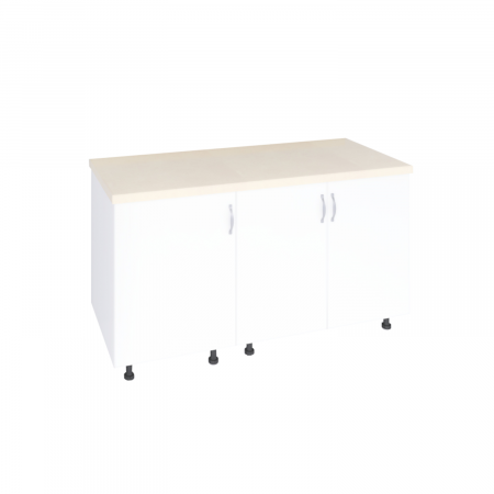Corp Inferior Bucatarie 120x50x90 cm, Culoare Alb, Pal 18mm, Blat Termorezistent 2.8 cm [3]