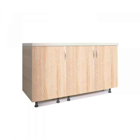 Bucatarii Modulare - Corp Inferior Bucatarie 120x50x90 cm, Culoare Sonoma, Pal 18mm, Blat Termorezistent