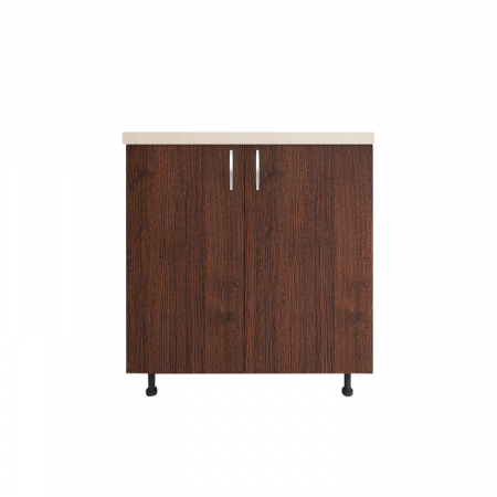 Corp Inferior Bucatarie L60 x H90 x A50 cm, Culoare Wenge Mat, Pal 18mm, Blat Termorezistent 2,8 cm [2]