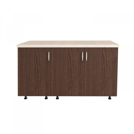 Corp Inferior Bucatarie L120xA50xH90 cm, Culoare WENGE, Pal 18mm, Blat Termorezistent 2.8 cm [2]