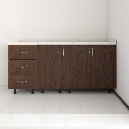 Corp Inferior Bucatarie, L140 x H90 x A50 cm, Wenge, Pal 18mm [2]