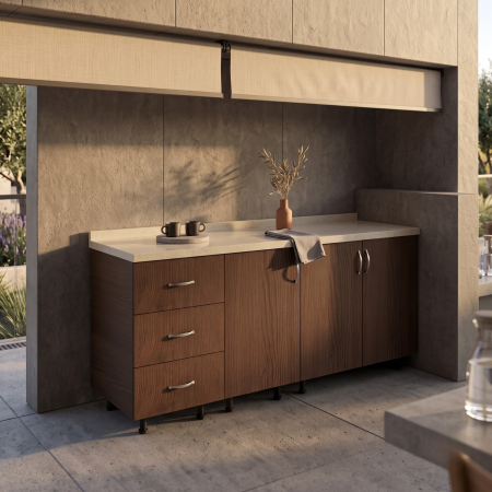Corpuri Inferioare - Ansamblu inferior bucătărie DituProd Wenge, 140 cm