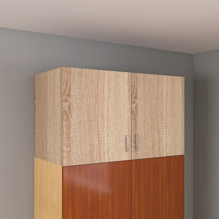 Dulap cu 4 usi - Corp Suprapozabil pentru Dulapuri L60 x A50 x H40 cm , Culoare Stejar Sonoma , Pal 18mm