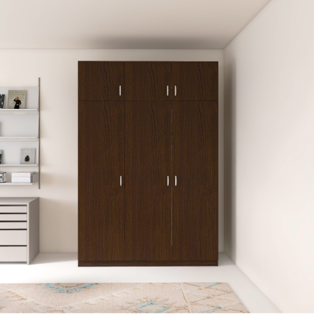Dulap 3 usi GRANDE cu Suprapozabil, H240xA50xL120cm,Culoare Wenge , Material Pal 18mm [2]