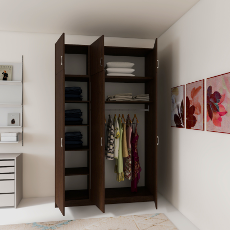 Dulap 3 usi GRANDE cu Suprapozabil, H240xA50xL120cm,Culoare Wenge , Material Pal 18mm [1]