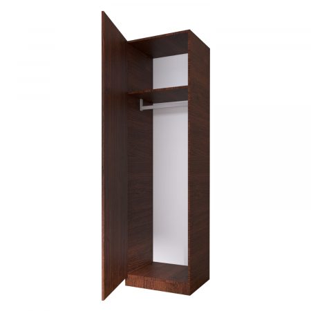 Dulap cu o usa cu bara haine, H200 x L50 x A50 cm, Material Pal 18mm, Culoare Wenge [1]