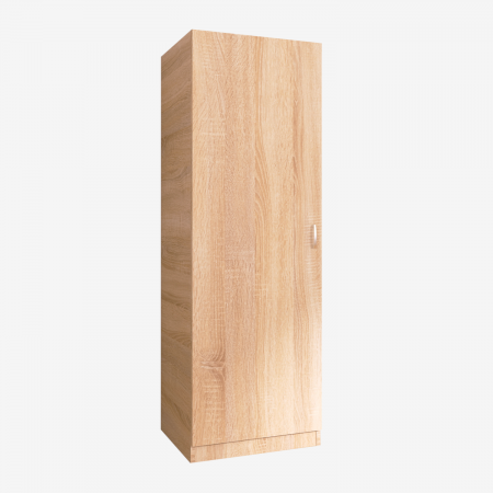 Dulapuri cu usi batante - Dulap cu o usa cu rafturi, H200 x L50 x A50 cm, Material Pal 18mm, Culoare Sonoma