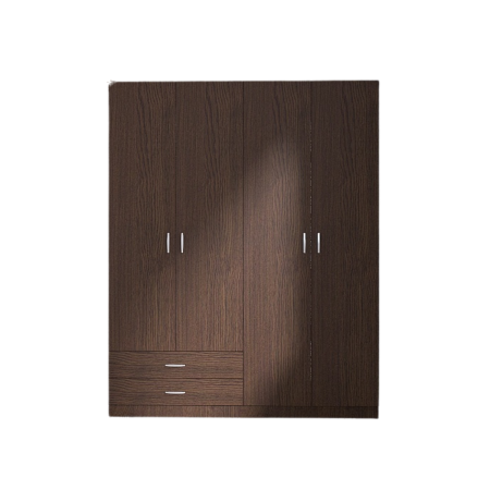 Dulap Depozitare 4 Usi cu 2 sertare, L120xH200xA50cm, Culoare Wenge, Material PAL 18mm [2]