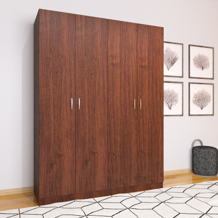 Dulap cu 4 usi - Dulap Depozitare Mario 4 Usi, Culoare Wenge, Material PAL 18mm
