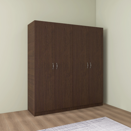 Dulap cu 4 usi - Dulap Depozitare Mario 4 Usi, L160 x A50 x H200 cm, Culoare Wenge, Material PAL 18mm