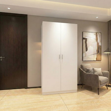 Dulap cu 2 usi - Dulap Depozitare RIO 175x100x50cm, Culoare Alb,Material PAL 18mm