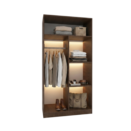 Dulap Depozitare RIO 175x100x50cm, Culoare WENGE ,Material PAL 18mm [1]