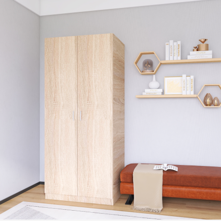 Dulap Depozitare RIO, Stejar Sonoma 200x100x50cm, Material PAL 18mm [3]