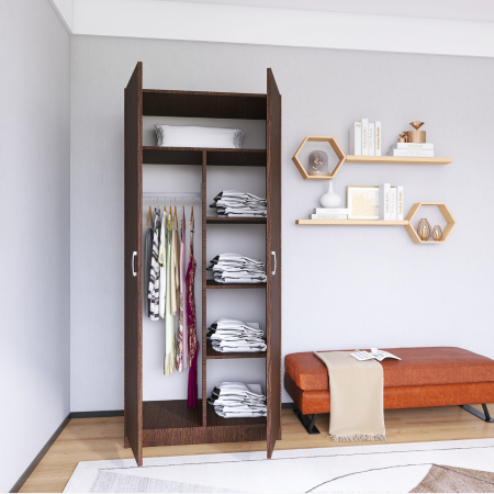 Dulap Depozitare RIO Wenge, 200x100x50cm, Material PAL 18mm [1]