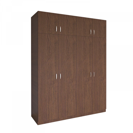 Dulap Dormitor cu Suprapozabil, H240 x L160 x A50, Culoare WENGE, Pal18mm [2]