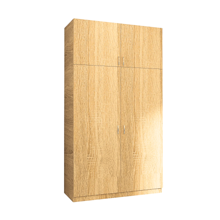Dulap Dormitor cu Suprapozabil, H240 x L80 x A50, Culoare Stejar Sonoma, Pal18mm [2]