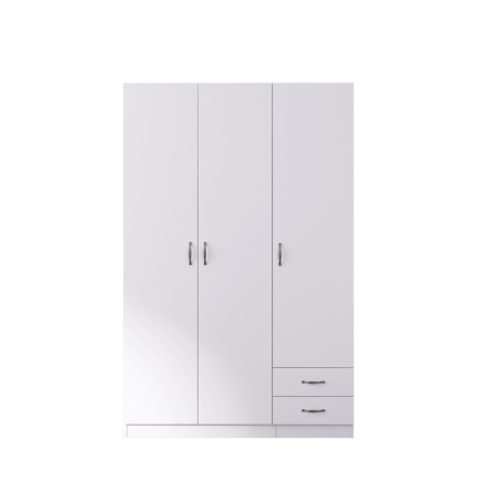 Dulap Milano, 200x130x50 cm, Material Pal 18mm, Culoare Alb Mat [3]