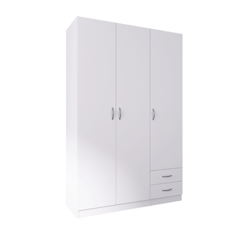 Dulap Milano, 200x130x50 cm, Material Pal 18mm, Culoare Alb Mat [4]