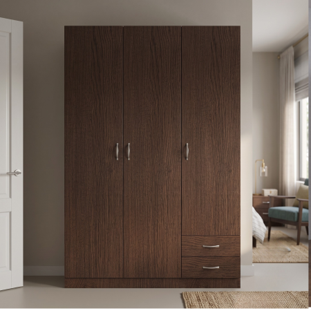 Dulap Milano, 200x130x50 cm, Material Pal 18mm, Culoare Wenge [1]