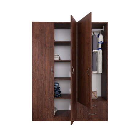 Dulap Milano, 200x130x50 cm, Material Pal 18mm, Culoare Wenge [1]
