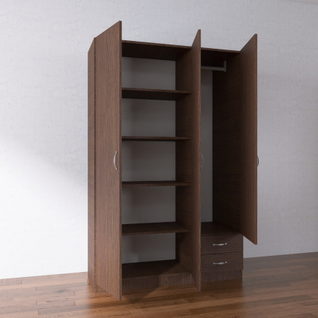 Dulap Milano, 200x130x50 cm, Material Pal 18mm, Culoare Wenge [5]
