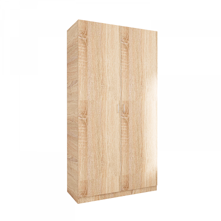 Dulapuri cu usi batante - Dulap Rubin cu Bara Haine 175x80x50 cm, Culoare Sonoma, Material PAL 18mm
