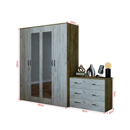 Set Dormitor Modern, Carcasa PAL K003, Fronturi  PAL K001 [2]