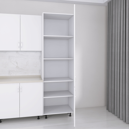 Soldat Bucatarie H210 x A55 x L60 cm, Culoare Alb, Pal 18mm [1]