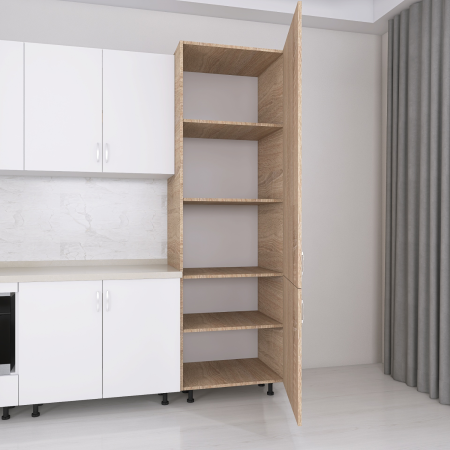 Soldat Bucatarie H210 x A55 x L60 cm, Stejar Sonoma, Pal 18mm [1]