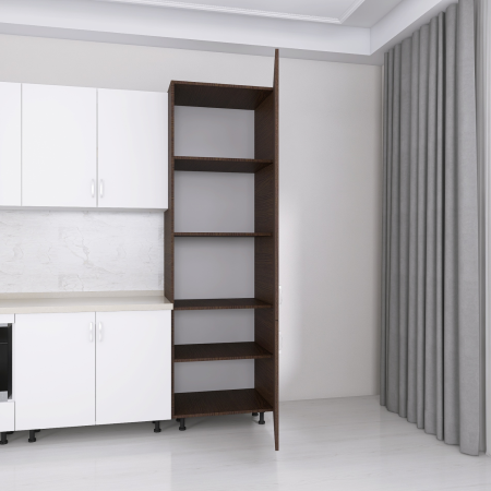 Soldat Bucatarie H210 x A55 x LA60 cm, Culoare Wenge, Pal 18mm [1]